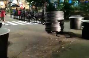 En el Parque del Perro instalan materas para habilitar calle peatonal