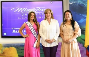 La Gobernación impuso a María de los Ángeles Castaño la banda como Señorita Miss Teen Universe Valle