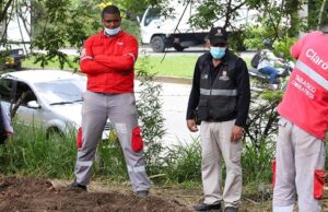 Seguridad y Justicia desalojó a la empresa Claro de un lote propiedad del Distrito