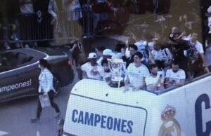El Madrid vuelve a Cibeles a celebrar La Liga con el sueño de remontar al City