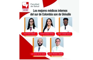 Cinco estudiantes de Medicina de Univalle en el top de los mejores