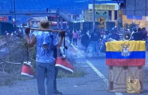 Movilización nacional en Ecuador inicia con vías cortadas y sin incidentes graves