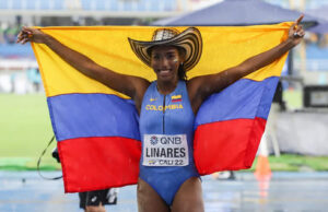 Natalia Linares se llevó la medalla de plata en salto largo