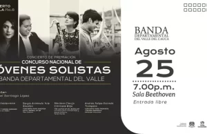 ‘Jóvenes Solistas’, presentes en el VIII Concierto de Gala Banda Departamental del Valle con un repertorio universal