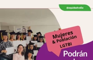 Mujeres y población LGTBIQ+ del Valle podrán acceder a becas educativas