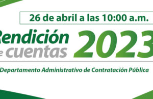 El 26 de abril, Contratación Pública rendirá cuentas a la ciudadanía