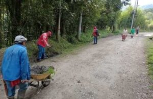 Realizan minga por el mantenimiento vial del corredor La Vorágine – Pueblo Pance