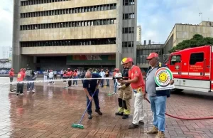 ‘Cali, Volvamos a Sonreír’ con la Plazoleta de San Francisco, limpia y reluciente