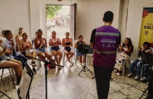 En San Pedro niños fortalecen sus capacidades musicales y dancísticas con los semilleros de la Red de Monitores Culturales