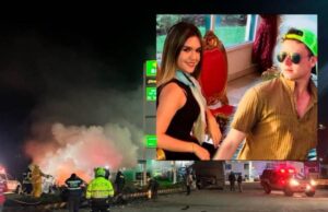 ¡Terrible! Pareja murió quemada al chocar su carro contra una tractomula