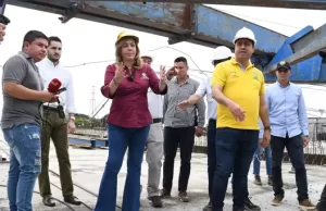 Con avance vertiginoso en obras de accesos al nuevo puente de Juanchito se habilitará la calzada norte en próximos días