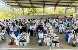 Familias campesinas de Calima-El Darién reciben apoyo del Gobierno departamental