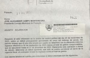 Escandalo en acueducto de Popayán