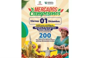 Este viernes los caleños podrán disfrutar del Gran Mercado Campesino en la Plazoleta de San Francisco