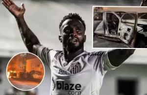 Ira en las gradas: Hinchas del Santos incendian auto de Steven Mendoza por descenso