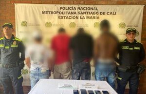 Capturan a cuatro delincuentes tras ola de robos en vía a Pance, Cali