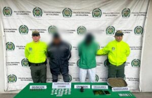 La Policía Nacional capturó a dos presuntos integrantes del grupo disidente de las Farc