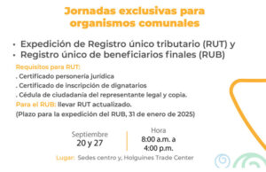 Jornadas exclusivas para organismos comunales