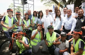 300 niños, niñas y jóvenes en Vijes, se benefician con las BiciRutas de la Gobernación.