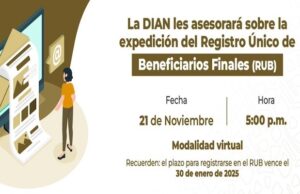 La DIAN asesora a organismos comunales para expedición del Registro Único de Beneficiarios (RUB)