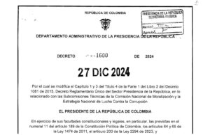 Gobierno Nacional fortalece participación ciudadana y control social en la lucha contra la corrupción