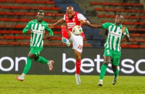 Santa Fe y Nacional igualaron en un vibrante encuentro en El Campín