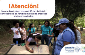 Extienden plazo para proyectos juveniles de paz y reconciliación en el Valle del Cauca