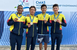 ¡Colombia es Campeón Mundial Juvenil de Natación con Aletas en Relevos 4×200!