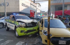 Accidente de tránsito en el centro de Cali deja dos personas lesionadas