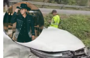 Cantante Sebastián Ayala sufre aparatoso accidente vial tras colisión con bus