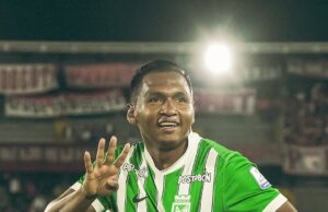 Morelos firmó doblete y Nacional se llevó el triunfo ante Santa Fe