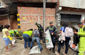 Recuperan espacio afectado por residuos en el barrio Los Chorros, comuna 18 de Cali