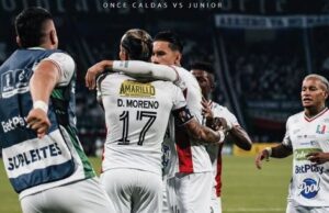 Once Caldas venció 2-1 a Junior en Palogrande y se hizo fuerte en casa