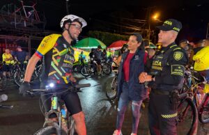 Ciclistas y Policía Metropolitana unidos por la seguridad en Pance