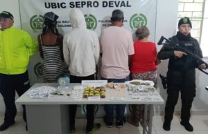 Capturan a cuatro presuntos expendedores de droga en operativo realizado en Palmira