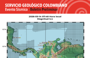 Sismo de magnitud 5.5 sacudió el Chocó en la mañana de este jueves