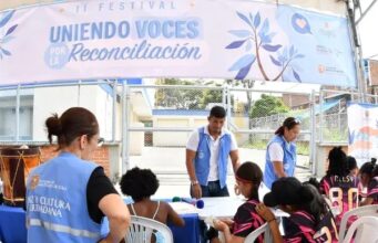 Llano Verde recibe la Carpa de la Reconciliación para fortalecer la convivencia y proteger a la juventud