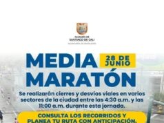 Autoridades anuncian cierres viales por la Media Maratón de Cali este domingo