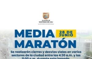 Autoridades anuncian cierres viales por la Media Maratón de Cali este domingo