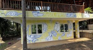 Mural en el Lago de las Garzas une arte, fauna y música para fortalecer la educación ambiental en Cali