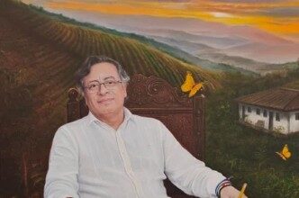 Petro presentó su retrato oficial para la galería de expresidentes de la Casa de Nariño