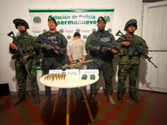 Capturan a presunto integrante de ‘Los Flacos’ con fusil de guerra tras operativo en Ansermanuevo